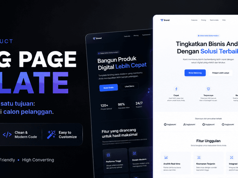 Pratinjau Landing Page Template