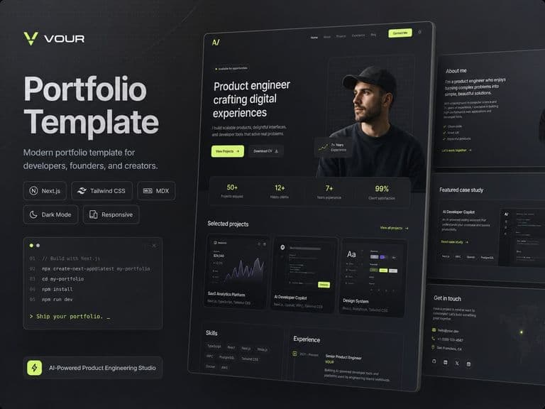 Pratinjau Portfolio Template